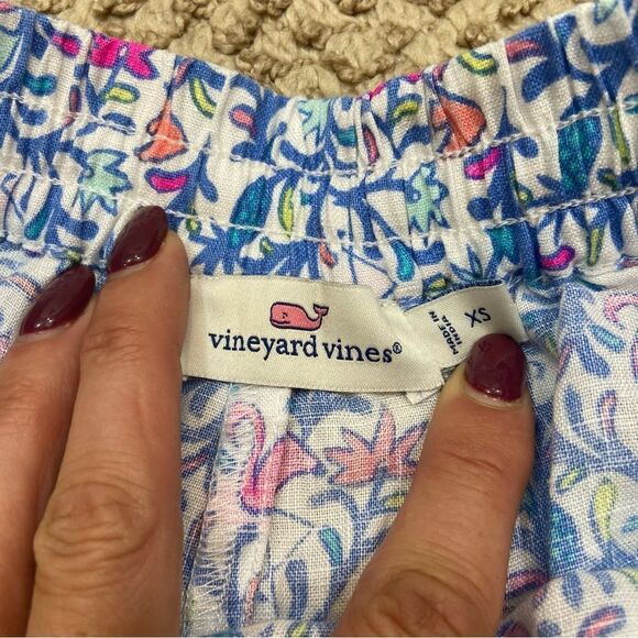 Ladies Vineyard Vines Flamingo Floral‎ Print Cotton Short Size XS - Picture 8 of 9